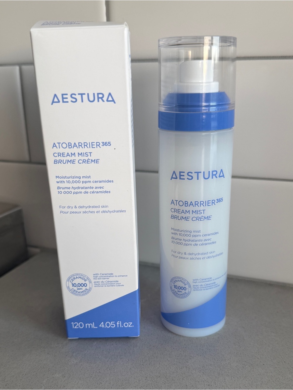 Aestura Atobarrier365 Cream Mist Spray – Blue Hydrating Mist 4.05 oz